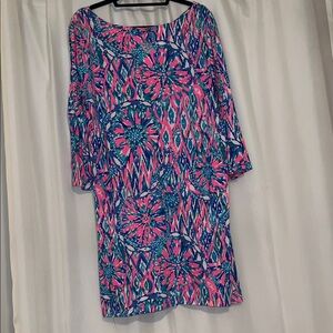 Lilly Pulitzer Pink and Blue Floral Dress